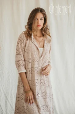 Organic Shirt Dress / Beige