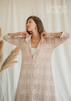 Organic Shirt Dress / Beige