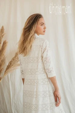 Organic Shirt Dress / Off White