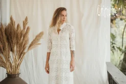 Organic Shirt Dress / Off White