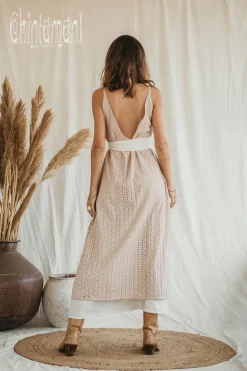 Organic V Dress / Beige