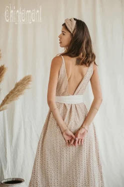 Organic V Dress / Beige