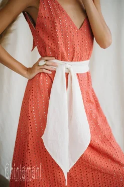 Organic V Dress / Coral Rose