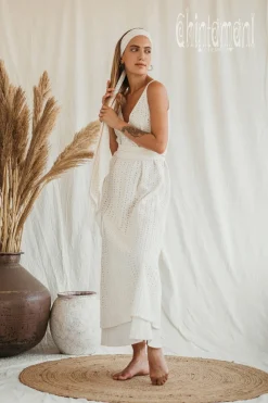 Organic V Dress / Off White