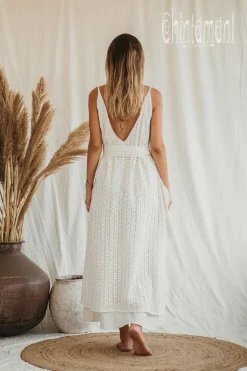 Organic V Dress / Off White