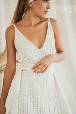 Organic V Dress / Off White