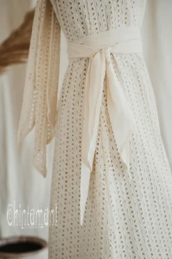 Organic V Dress / Off White