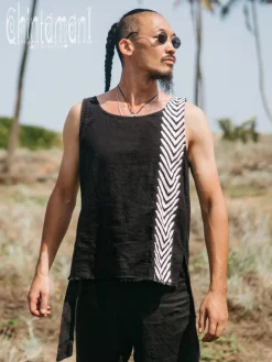 Organic Vest Top / Black