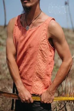 Organic Vest Top / Salmon