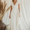 Organic Wrap Dress / Off White