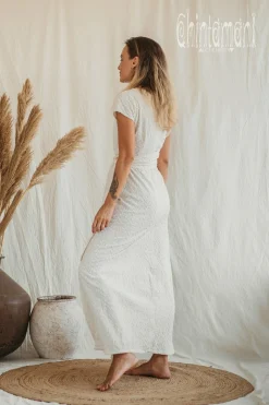 Organic Wrap Dress / Off White