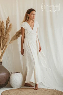 Organic Wrap Dress / Off White