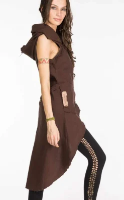 Сotton Boho Vest / Brown