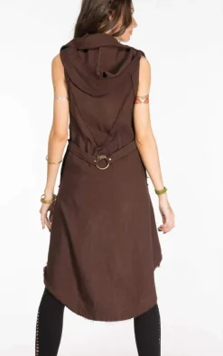 Сotton Boho Vest / Brown