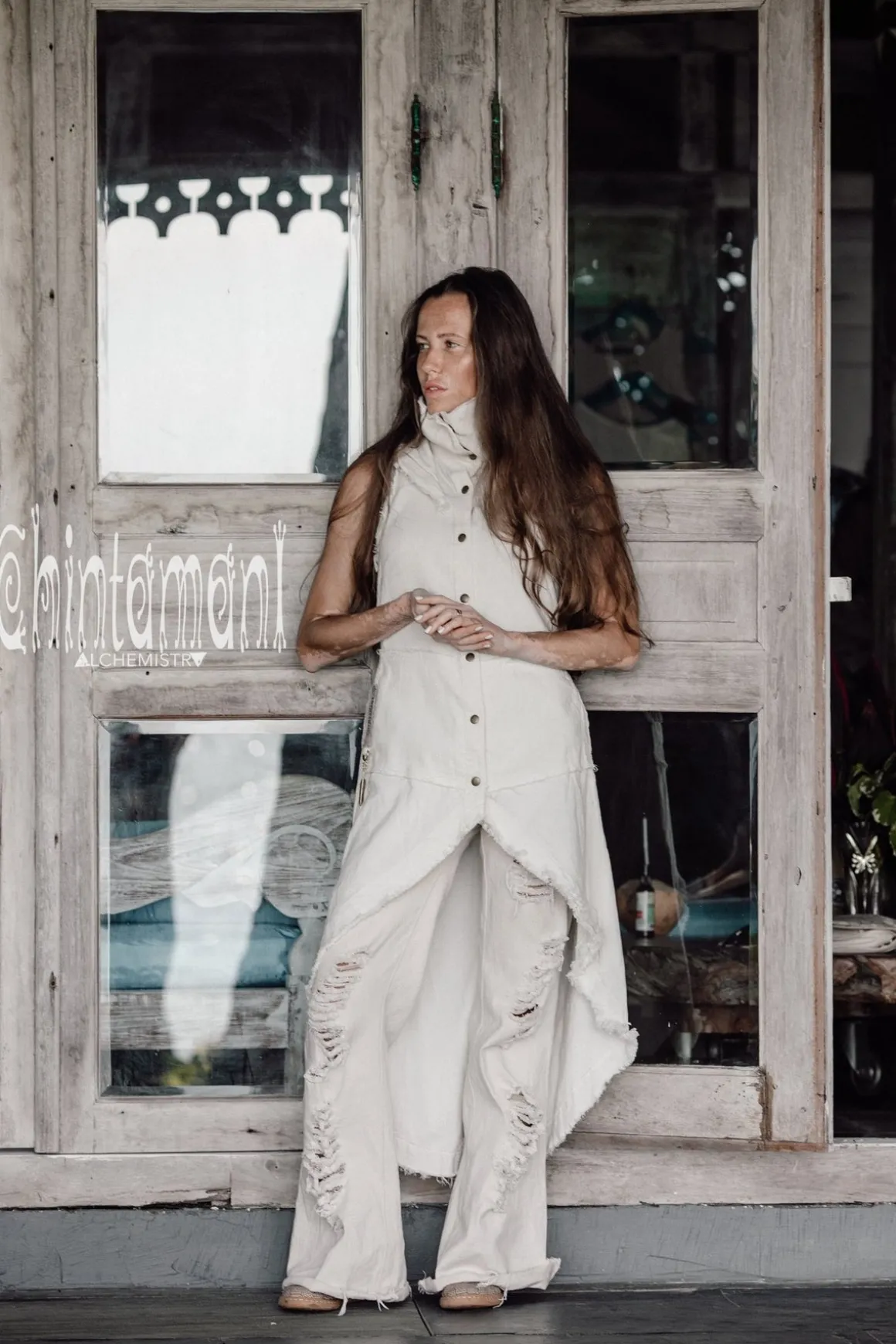 Сotton Boho Vest / Off White