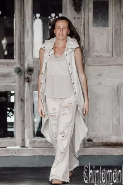 Сotton Boho Vest / Off White