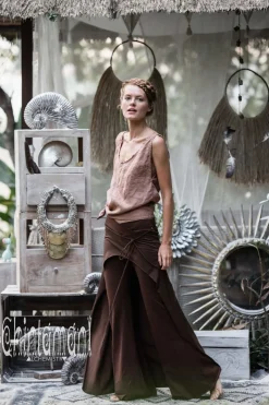 Pants with Skirt / Brown