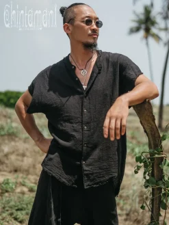 Raw Cotton Shirt / Black