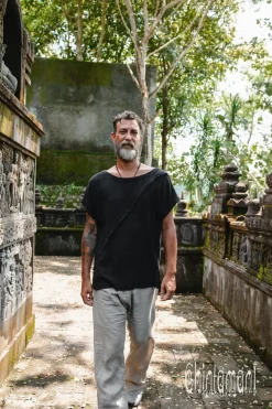 Raw Cotton T-shirt / Black