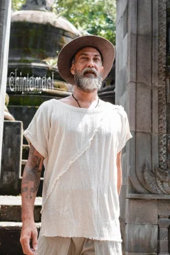 Raw Cotton T-shirt / Off White