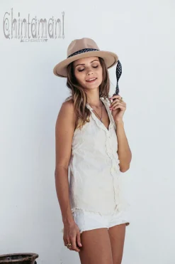 Raw Cotton V Top / Off White