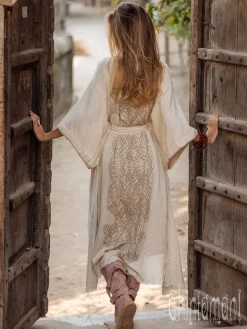 Raw Printed Kimono / Off White