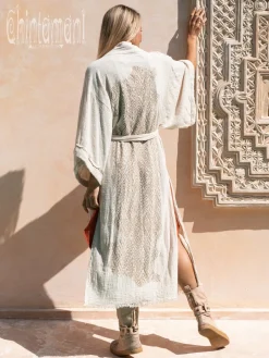 Raw Printed Kimono / Off White