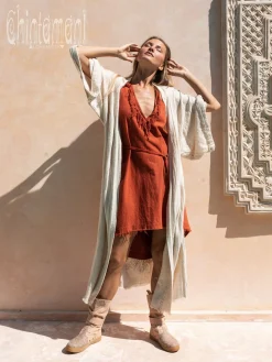 Raw Printed Kimono / Off White