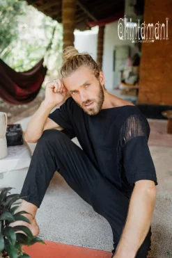 Ripped Organic Top / Black