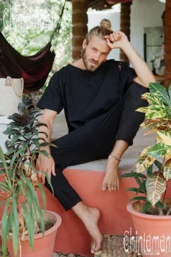 Ripped Organic Top / Black