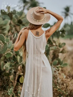 Rope Collar Dress / Off White