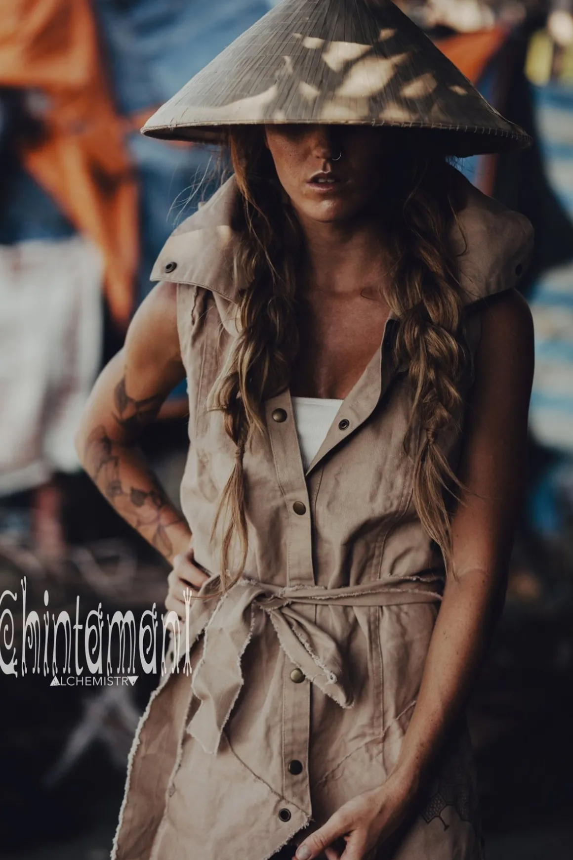 Shamanic Canvas Coat / Beige