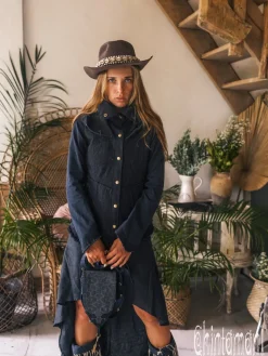 Shamanic Canvas Jacket / Black