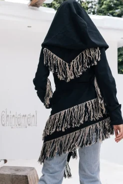 Shamanic Canvas Jacket / Black