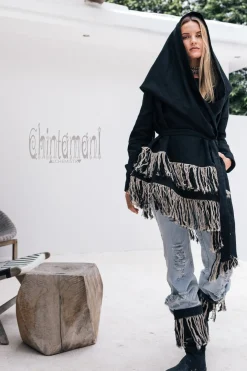 Shamanic Canvas Jacket / Black