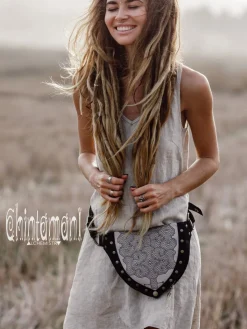 Shipibo Waist Bag / Black & Grey