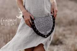 Shipibo Waist Bag / Black & Grey