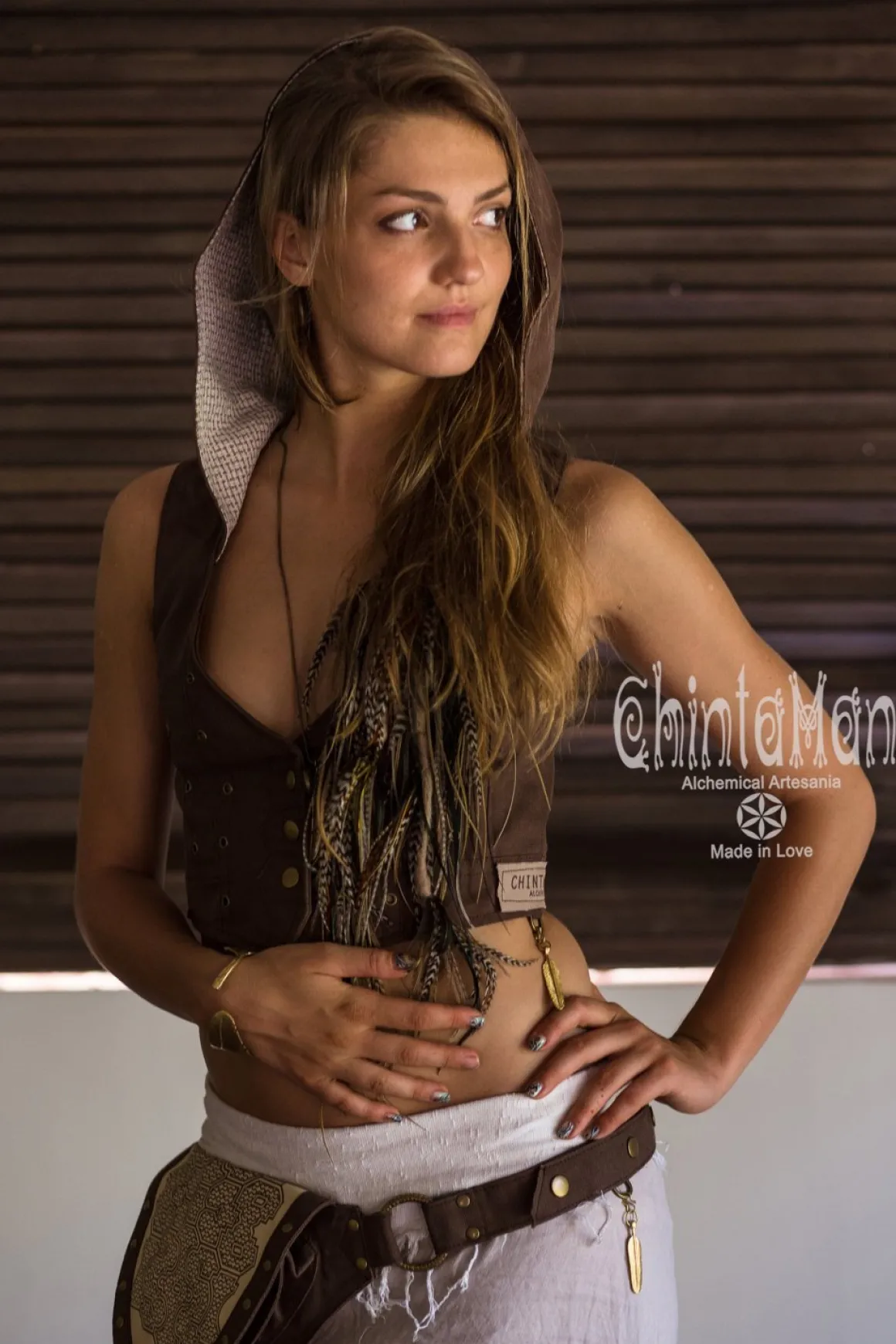 Shipibo Waist Bag / Brown