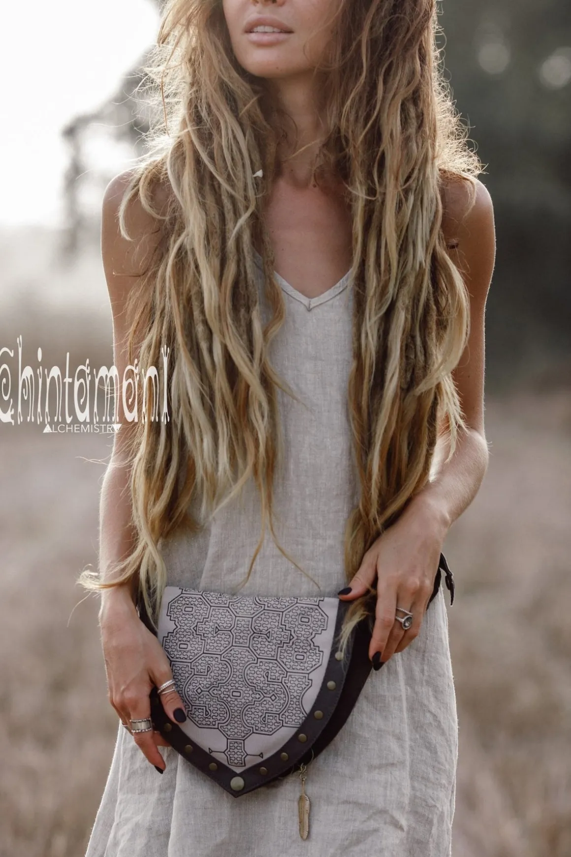 Shipibo Waist Bag / Grey