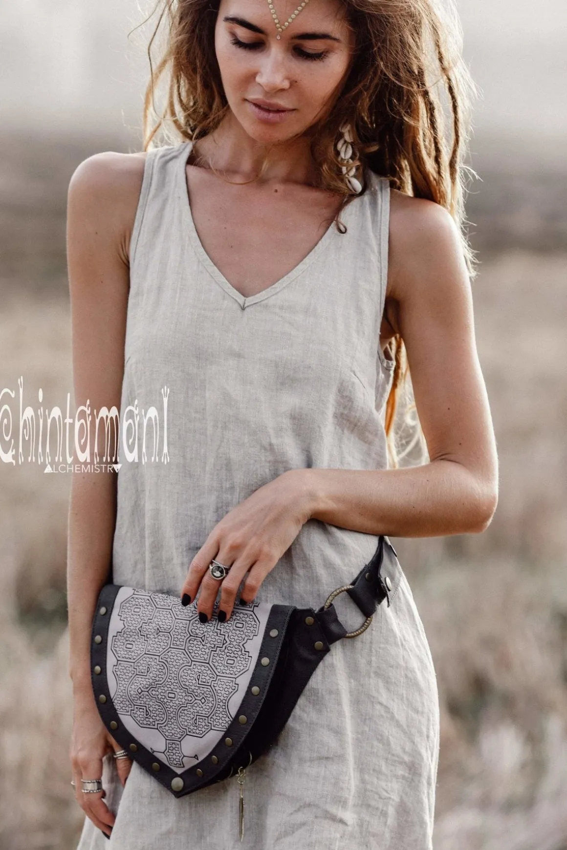 Shipibo Waist Bag / Grey