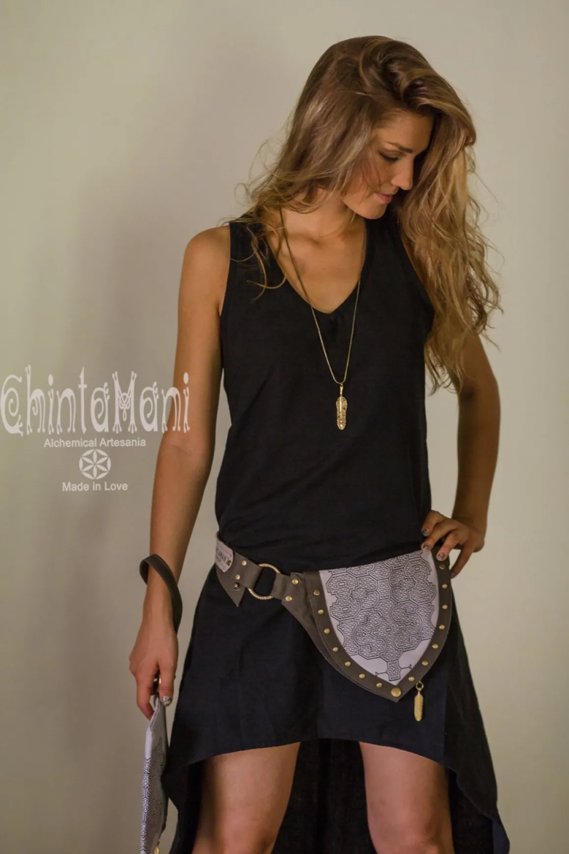 Shipibo Waist Bag / Grey