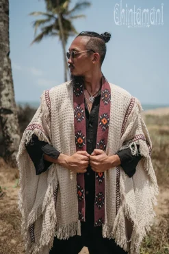 Short Berber Poncho / Hemp