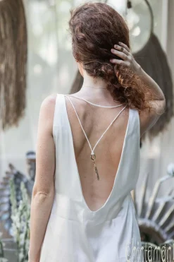 Silk Mini Dress/ White