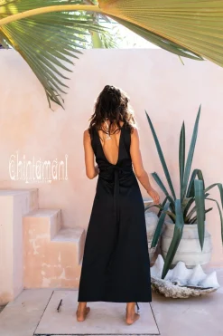 Sleeveless Wrap Dress / Black