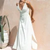 Sleeveless Wrap Dress / Off White