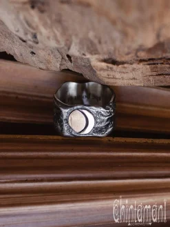 Sun & Moon Ring / Silver & Gold