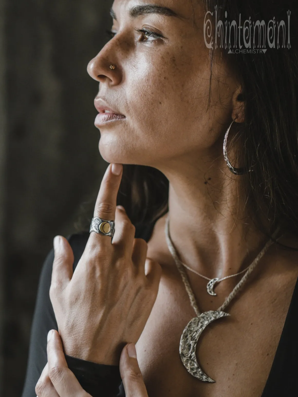 Sun & Moon Ring / Silver & Gold