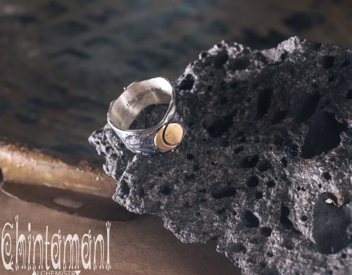 Sun & Moon Ring / Silver & Gold