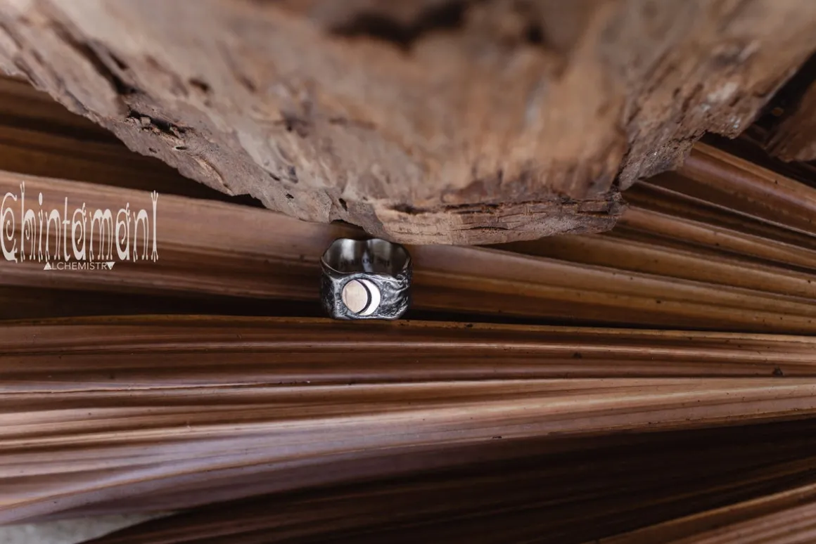 Sun & Moon Ring / Silver & Gold