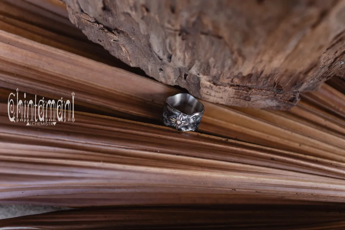 Sun & Moon Ring / Silver & Gold